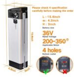 36V/48V ebike Battery 10Ah 13Ah 17.5Ah 20Ah Electric Bicycle Li-Ion Batter with Charger, for 250W-1500W Motor BMS Protection Board, Electric Bike Lithinum Battery Pack - Image 6